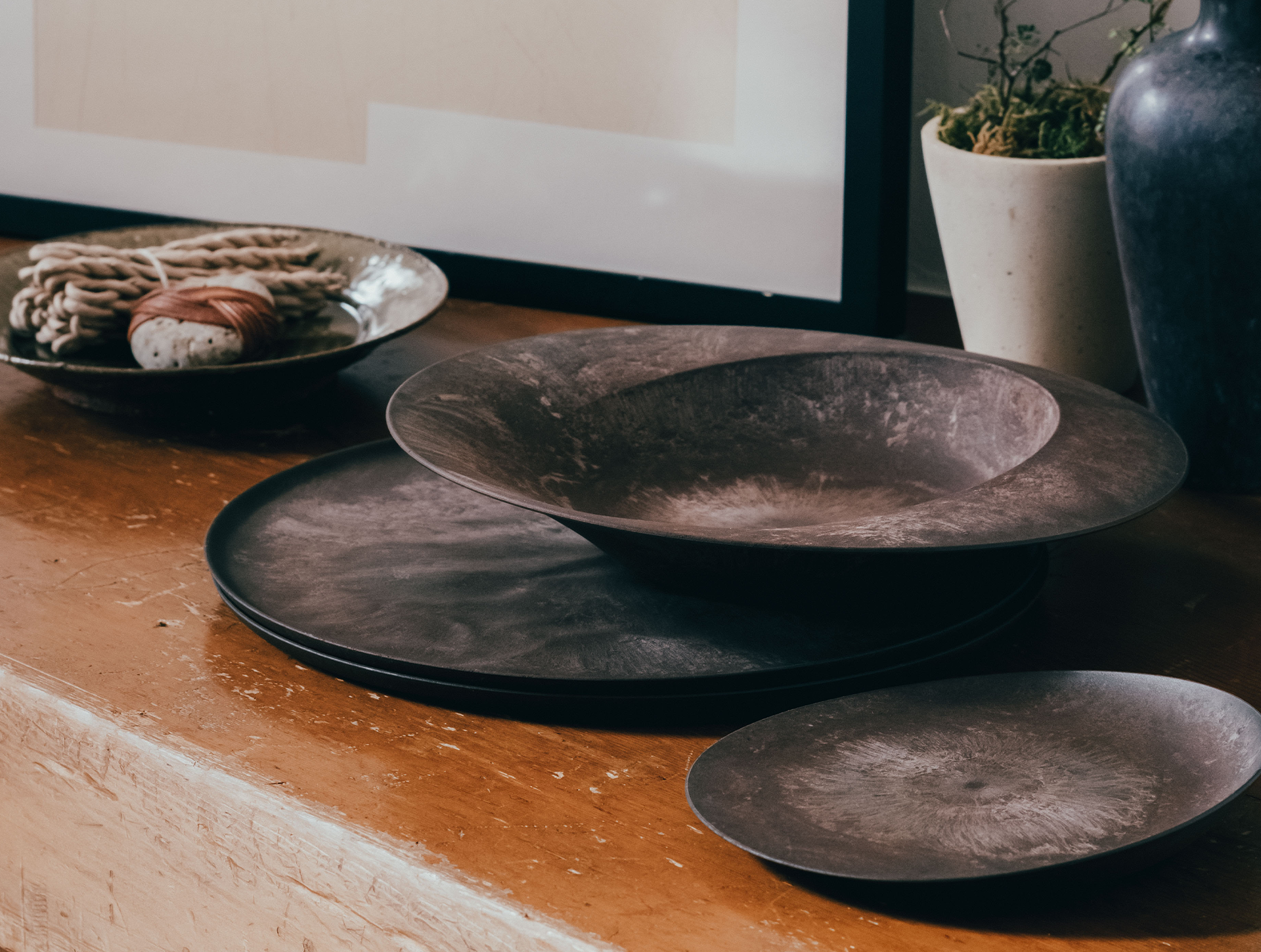 こだわりのある人の普段使い食器「深鉢ミルー 杉皮」