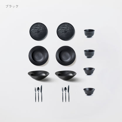 ＜2025秋まつり限定＞【5,000円お得！】一番人気！3万円セット(深皿スクープ・中皿ウェーブ・深鉢ミルー・お茶椀・汁椀・カトラリー3種　各2)