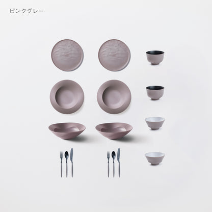 ＜2025秋まつり限定＞【5,000円お得！】一番人気！3万円セット(深皿スクープ・中皿ウェーブ・深鉢ミルー・お茶椀・汁椀・カトラリー3種　各2)