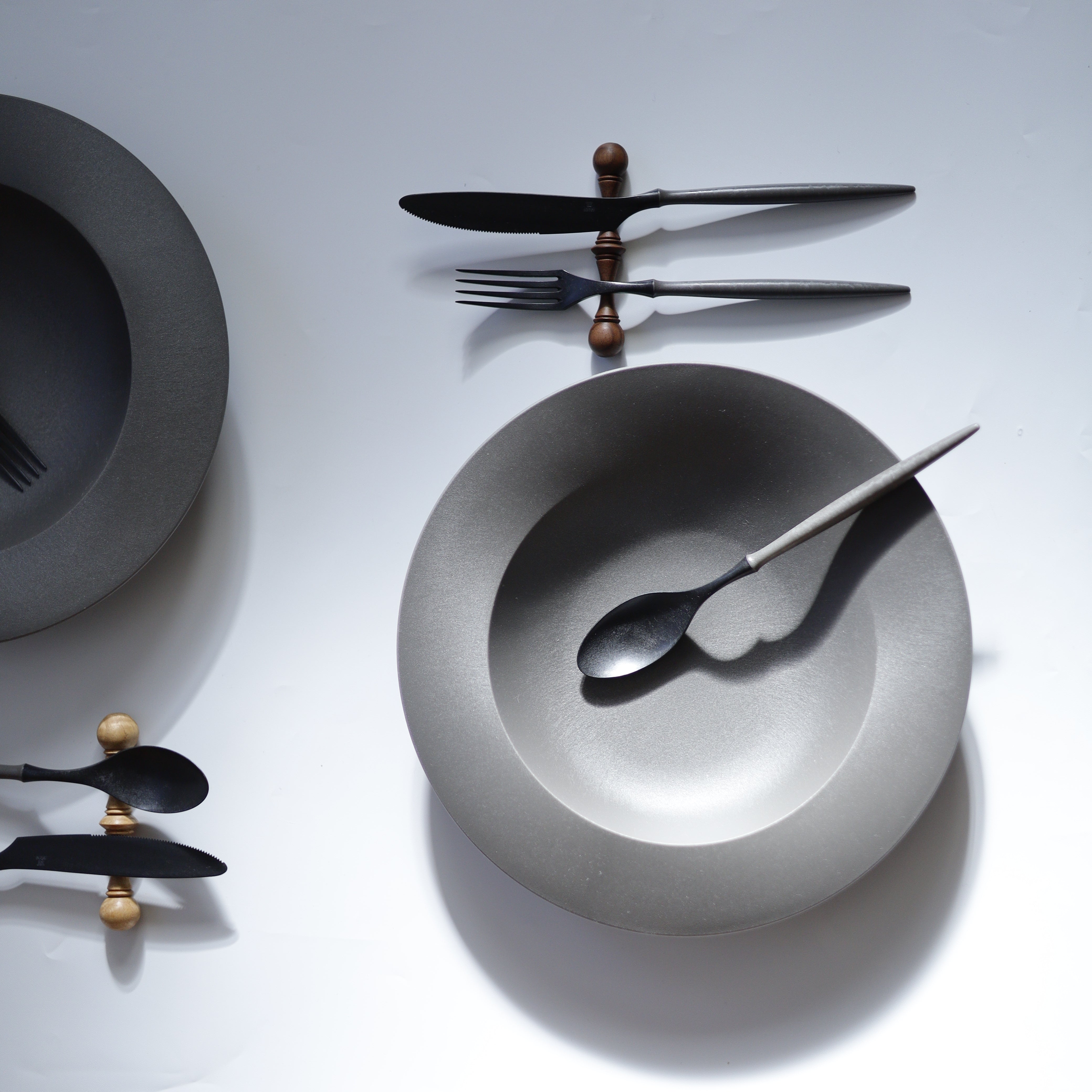 ＜公式HP限定＞深皿スクープ・カトラリーセット　各2セット + 白色ギフトボックス付き