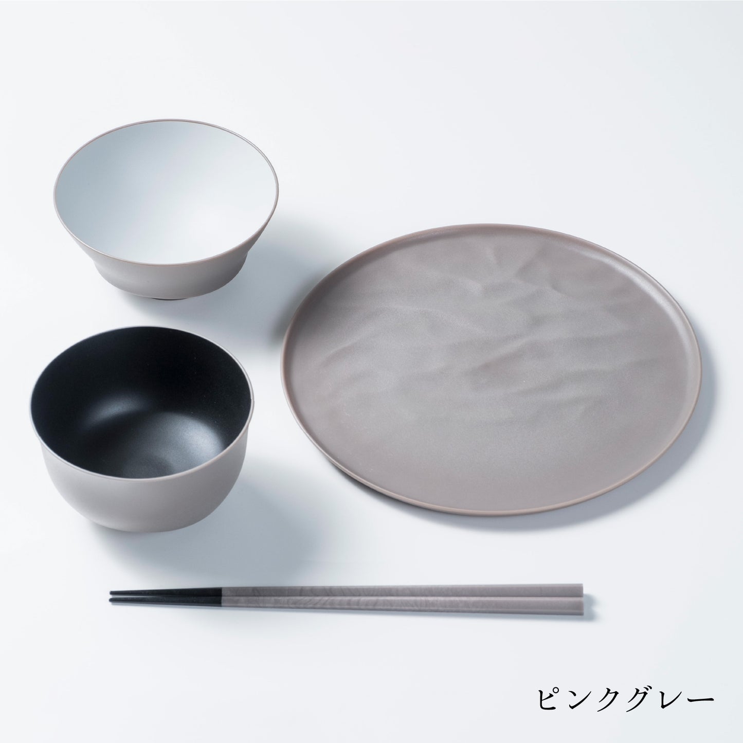 Teacup, soup bowl, chopsticks, medium plate wave set [up to 4 sets per person]